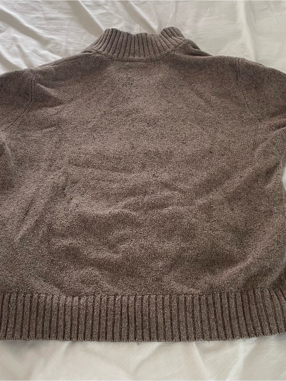 Vintage GAP Men's Full-Zip Brown Knit Sweater Jacket Size M - Picture 2 of 3